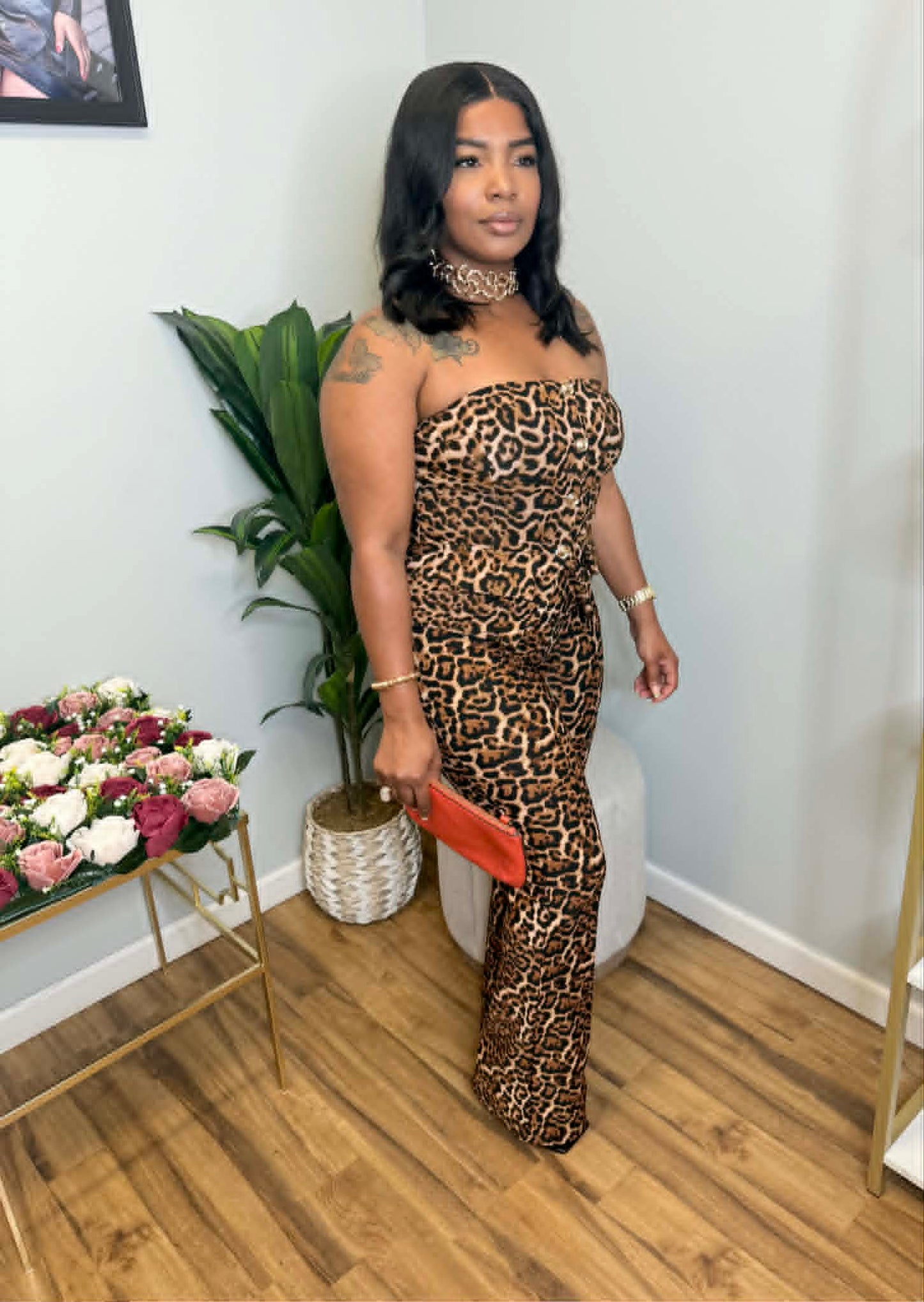 Jada Leopard Pants Set
