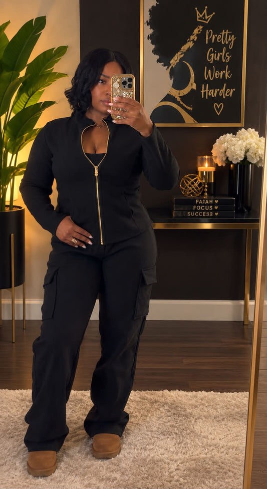Luxe Sculpt Cargo Set(Black)