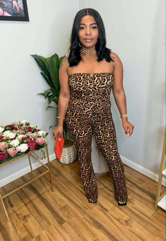 Jada Leopard Pants Set