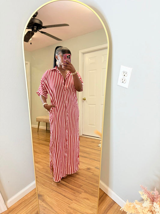 Stripes Maxi Dress